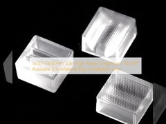 14.07 × 14.92mm اندازه لنز تک قدرت 30 × 90 ° موجود مواد زیست محیطی آسان نصب لنز