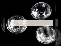نوردهی یکنواخت 15°/30°/45°/60° در دسترس Φ19.7mm XML5050LEDها لنز تک نصب آسان