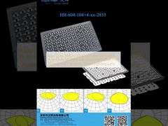 لنز جدید 292.2×181.47×6.5mm 2835LEDs ضد درخشش نوردهی چندگانه توزیع نوردهی خیابانی لنز