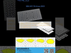 304pcs 2835LED با 4 توزیع نور IP65 ضد آب کم درخشش خیابان و پارکینگ لنز روشنایی