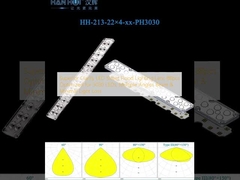 روشنایی فوق العاده LED Street Flood Lighting Lens 88pcs برای 3030 ال ای دی، چند زاویه ای و کمترین نور