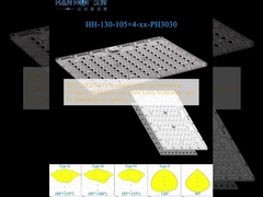 90 ° / T2 / T3 / T4 / T5 در دسترس انتقال بالا 70 × 4pcs 3030LEDs ضد درخشش نصب آسان لنز مناسب خیابان& نوردهی سیل