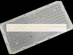156 در 1pcs 2835LED سه طرح توزیع نور کنترل دقیق نور ضد آب روشنایی خیابانی لنز