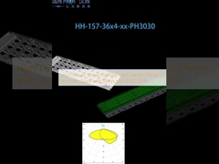 لنز نورپردازی خیابانی با قدرت بالا: کارایی بهتر و درخشش کم با 144 عدد از 3030 ال ای دی