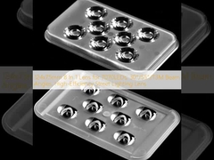 124x75mm 8 در 1 لنز برای 7070LED، 30 ° / 55 ° / T3M زاویه های پرتو، لنز نورپردازی خیابانی با کارایی بالا