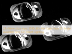 23×16mm اندازه 4pcs 3030LEDs در هر چهره نوری T2 زاویه موجود لنز برای روشنایی خیابانی