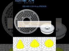 110×4pcs 3030&2835LEDs UFO High Bay Lighting Lens 263.03×9mm اندازه ضد آب لنز نور صنعتی