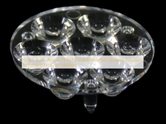 93%+ انتقال PMMA مواد ماندگار φ34.8mm عینک ابعاد دقیق برای چراغ قوه