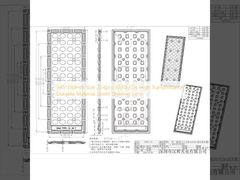 اندازه 345*130 میلی‌متر، 224 عدد LED 3030، لنز روشنایی خیابانی با مواد بادوام و عبور نور بالا
