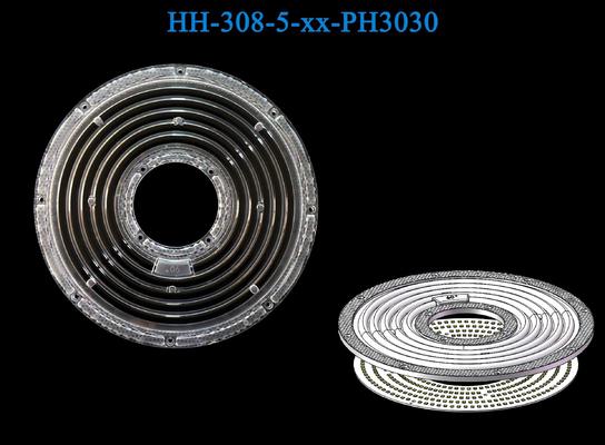 5-Ring Polycarbonate Lens For UFO High Bay Lights | Compatible With 3030/2835 LEDs | 233.12×8.8mm